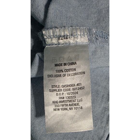 Gap Kids Woven Dress Size 10/12 buttons flowy 100% cotton - Picture 4 of 5